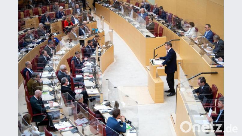 Markus Söde gab im bayerischen Landtag eine Regierungserklärung ab. Bild: Sven Hoppe