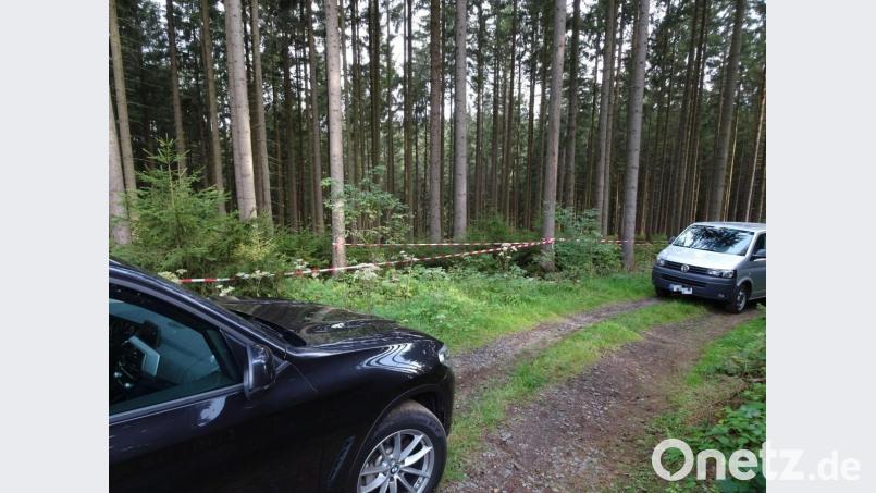 Das Waldstück, in dem ein Paar einen menschliche Schädel gefunden hatte, war am Tag danach abgesperrt. Die Polizei suchte nach weiteren menschlichen Überresten. Archivbild: rti