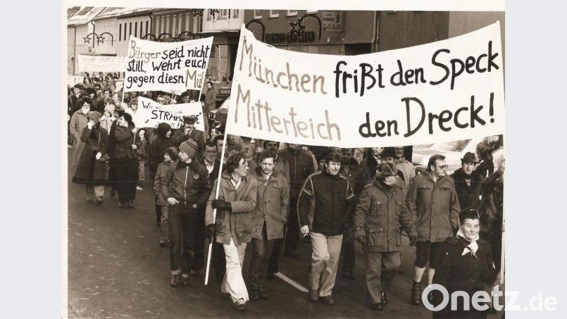 Erste Demonstration gegen das Atommülllager in Mitterteich am 13. Dezember 1980. Bild: NT-Archiv/Adam Gammanick
