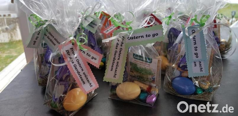 Für die Familien der Freudenberger Gardekinder gab es am Wochenende ein &quot;Ostern to go&quot;. Bild: gri