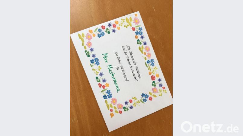 Die Frühlingspost. Bild: Urheber: Kindergarten St. Vitus