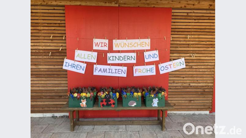 Eine Überraschung hält der Osterhase auch in der Corona-Pandemie für alle Kinder der Kita St. Otto in Irchenrieth bereit. Bild: grm