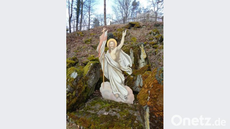Die Blechschnittfigur des auferstandenen Heiland. Bild: amö