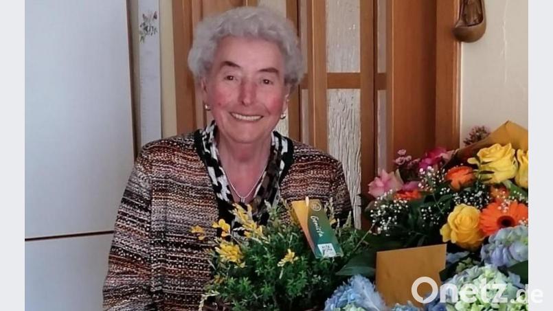 Theresia Bäumler feierte ihren 90. Geburtstag im engsten Familienkreis. Bild: Jonas Bäumler/exb