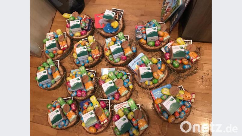 34 Osternester für die Kinder hat der Fichtelgebirgsverein Waldershof vorbereitet. Bild: FGV Waldershof/exb