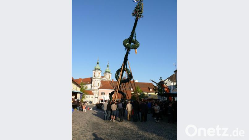 Nach einer Zwangspause vergangenes Jahr soll es 2021 wieder einen Maibaum am Johannisplatz in Waldsassen geben, berichtete Karlheinz "Tschieberl" Hoyer. Archivbild: kgg