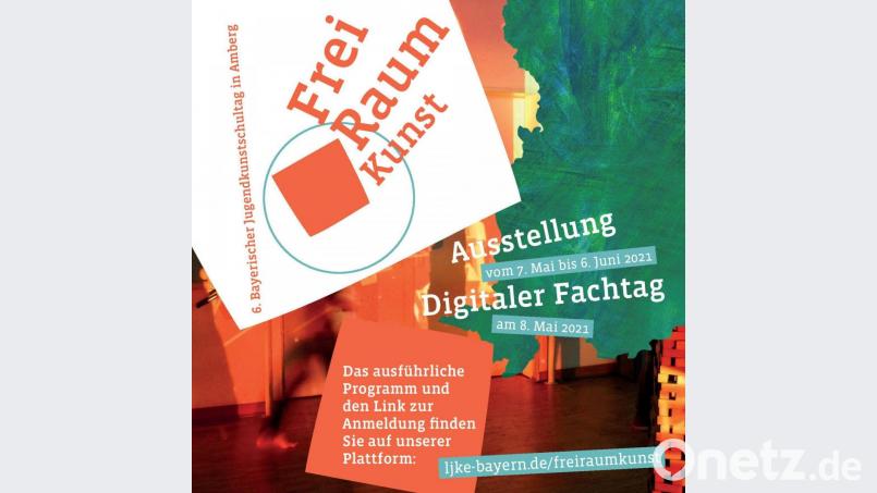 Der 6. Bayerische Jugendkunstschultag „Frei-Raum Kunst“ geht mir einem digitalen Fachtag und einer Ausstellung in Amberg einher. Repro: LJKE Bayern/exb