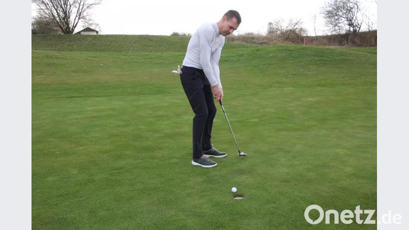 In seiner Freizeit ist BLSV-Kreisvorsitzender und stellvertretender BLSV-Bezirksvorsitzende Andreas Malzer des öfteren beim Trainieren auf dem Golfplatz in Ottengrün anzutreffen. Bild: kro
