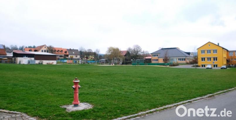 In bester Lage zwischen Feuerwehrhaus, Grundschule, Gemeindezentrum, Kindergarten und der Krummacker-Siedlung gelegen, soll das Wiesengelände im gegenseitigen Einvernehmen von Grundstückseigentümer und Kommune genutzt werden. Dazu bringt der Gemeinderat eine Änderung des Flächennutzungsplanes und des Bebauungsplanes auf den Weg. Bild: do