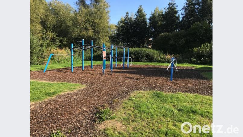 Der Calisthenic Park in den Vilsauen bei Vilseck. Bild: e