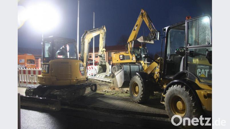 Mit Blick auf die betroffenen Anwohner fanden die Arbeiten in der Egerstraße in den Nachtstunden statt. Bild: wro