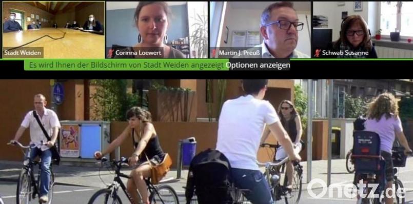 Online-Pressekonferenz zur Stadtradl-Aktion. Screenshot: uz