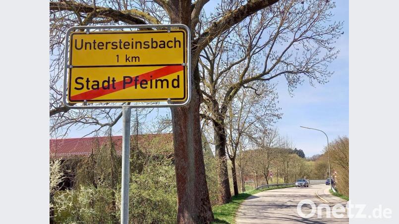 &quot;Pfeimd&quot; statt Pfreimd und &quot;Untersteinsbach&quot; statt Untersteinbach. Bild: bl