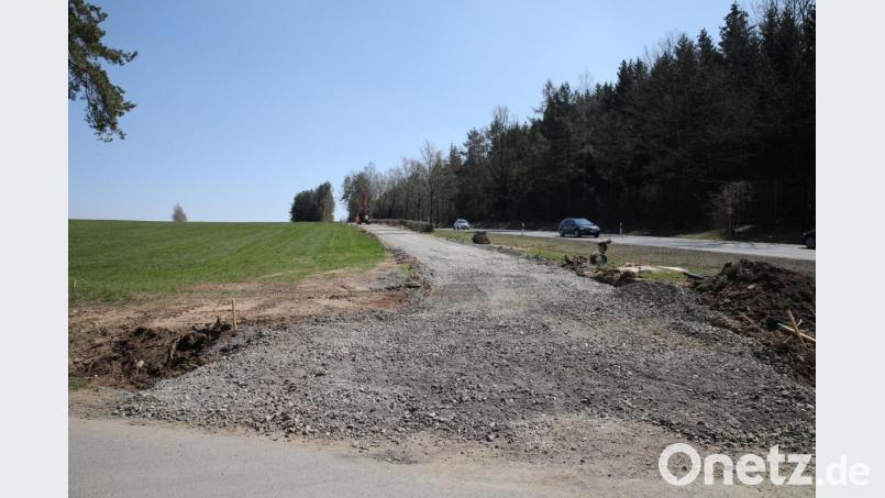 Ein Geh- und Radweg entlang der B 22 zwischen Schadenreuth und Straßenschacht ist geplant. Bild: njn