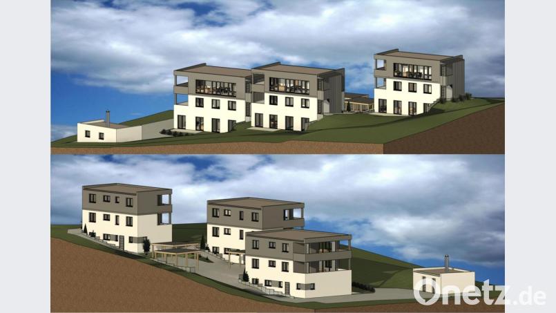 So soll die neue Wohnanlage in Floß aussehen. Bis 2022 werden Am Sonnenhang neun Eigentumswohnungen gebaut. Grafik: Reger Wohnbau GmbH