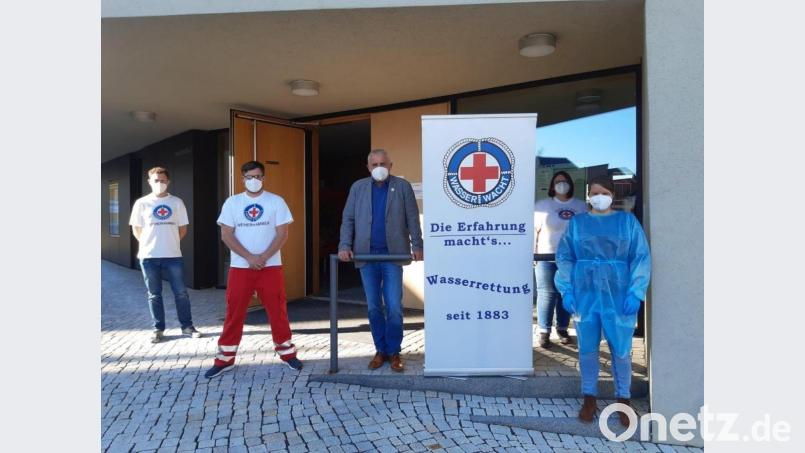 Das Testzentrum im Rathaus Weiherhammer ist in Betrieb. Bild: bk