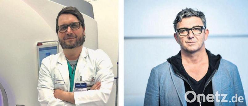 Der Bierdoktor aus Neustadt, Dr. Johannes Sauer, und der TV-Bergdoktor, Hans Sigl, stehen im engen Austausch. Bild:  Johannes Sauer/exb/Britta Pedersen/dpa