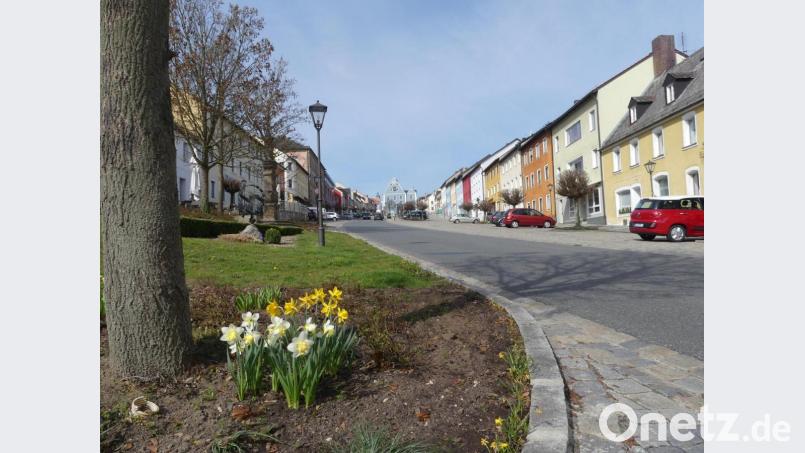 In der Eschenbacher Innenstadt will die Gruppe &quot;KunstGewinn&quot; ihre Werke ausstellen. Bild: rn