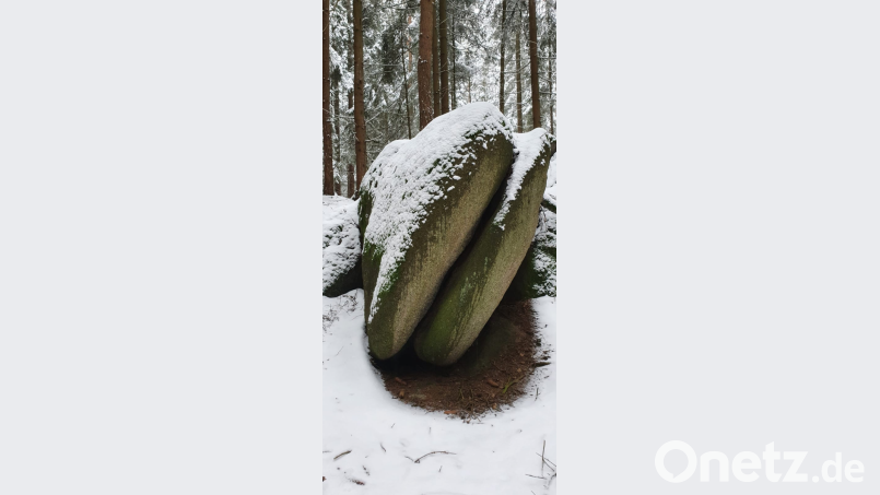 Der „Teufelstein“ oder von Einheimischen auch „Wallermaul“ oder „Froschmaul“ genannt. Bild: sl