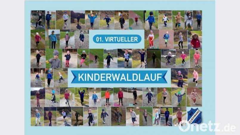 Virtueller Kinderwaldlauf Bildmontage: SV Illschwang/Carmen Grahlmann/exb