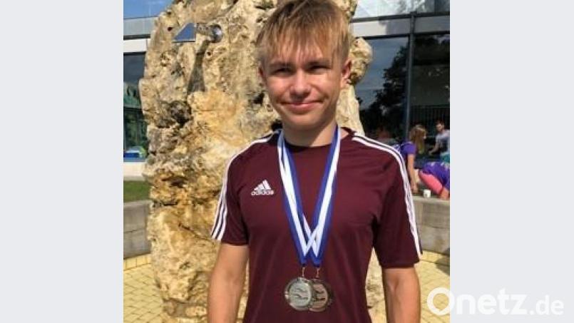 Der Realschüler Fynn-Louis Legat aus Tirschenreuth erhielt den Oberpfälzer Realschulpreis in der Kategorie Sport. Bild: Barbara Legat-Kasel/exb