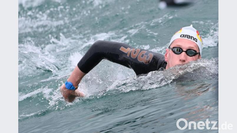 Gewann mit Deutschlands Freiwasser-Staffel EM-Silber in Budapest: Florian Wellbrock. Bild: Alfredo FalconeLaPresse via ZUMA Press/dpa