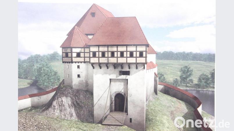 So sah früher einmal die Liebensteiner Burg aus. Bild: kro