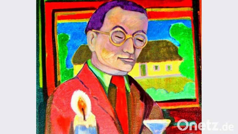 Das vielsagende Selbstbildnis von Rudolf Lodes. Bild: Rudolf Lodes/exb