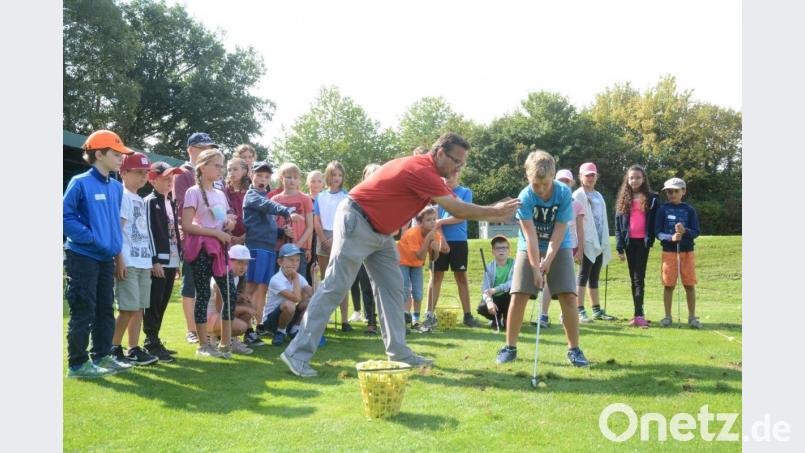 Der Golfplatz in Schwanhof ist nicht nur bei Kindern beliebt, sondern auch bei Insekten. Das Bild zeigt eine Aktion eines Ferienprogramms auf dem Golfplatz, der nun vom bayerischen Umweltministerium ausgezeichnet wurde. Archivbild: Gabi Schönberger