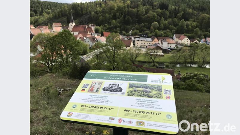 Die Hörstation in Hohenburg ist eine von über 40 im gesamten Gebiet des Naturparks Hirschwald. Bild: Isabel Lautenschlager