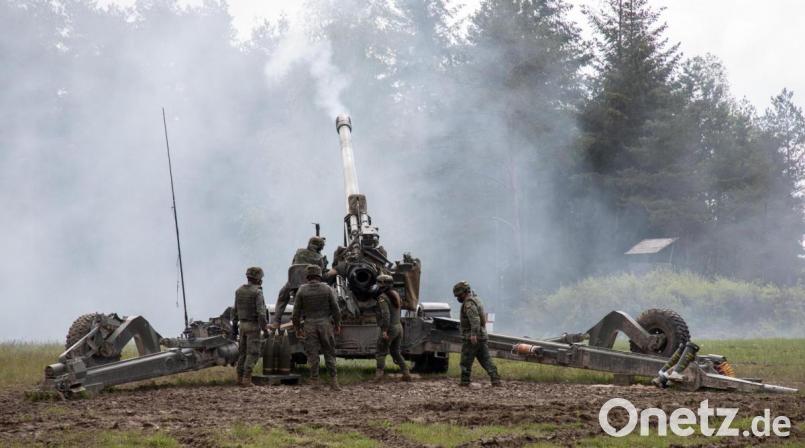 Für die spanischen Kanoniere geht es in dieser Woche auf dem Truppenübungsplatz Grafenwöhr um viel. Sie wollen in den Kreis der ASCA-Nutzer (Artillery Systems Cooperation Activities) aufgenommen werden. Bild: hbe