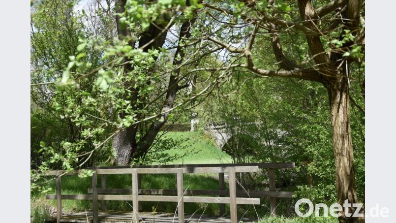 Blick vom Klostergarten auf die Muttonebrücke. Bild: Brigitte Sommer/Abtei Waldsassen/exb