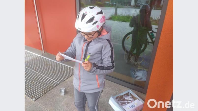 Die Schnitzeljagd der TSG: Die Kinder sind mit Eifer bei der Sache Bild: bk