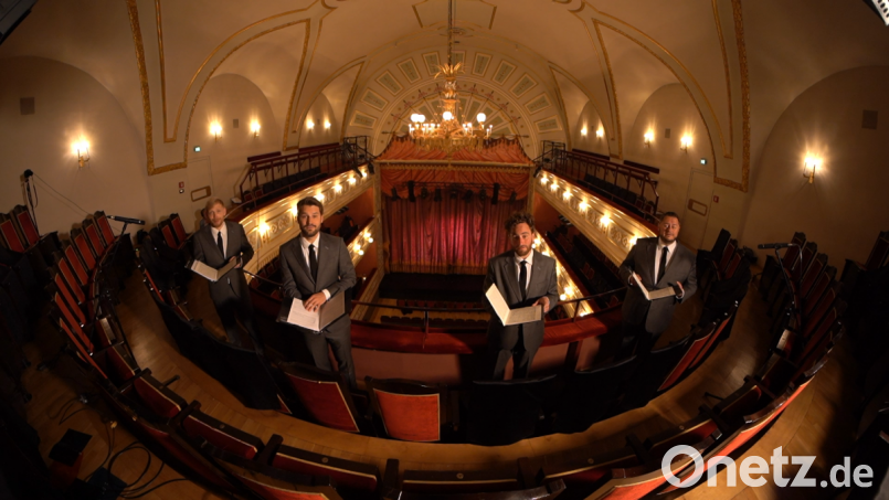 An außergewöhnlichen Orten präsentiert sich das Vokalensemble &quot;Quartonal&quot; am Sonntag im Stream des Stadttheaters Amberg. Bild: Jonathan Danigel/Kulturamt Amberg
