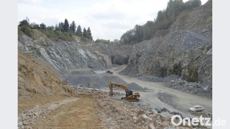 Tagebau bei Oberbaumühle in Windischeschenbach Bild: Basalt-AG/exb