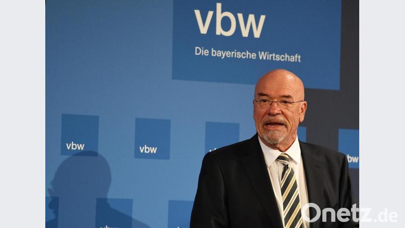 Der Präsidenten der bayerischen Arbeitgeberverbände bayme, vbm und vbw, Wolfram Hatz, spricht bei einem Festakt zur Amteinführung im Jahr 2019. Symbolbild: Angelika Warmuth