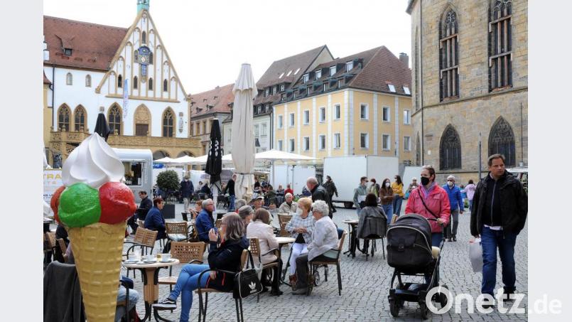 In die Amberger Altstadt ist wieder Leben eingekehrt. Bild: Stephan Huber