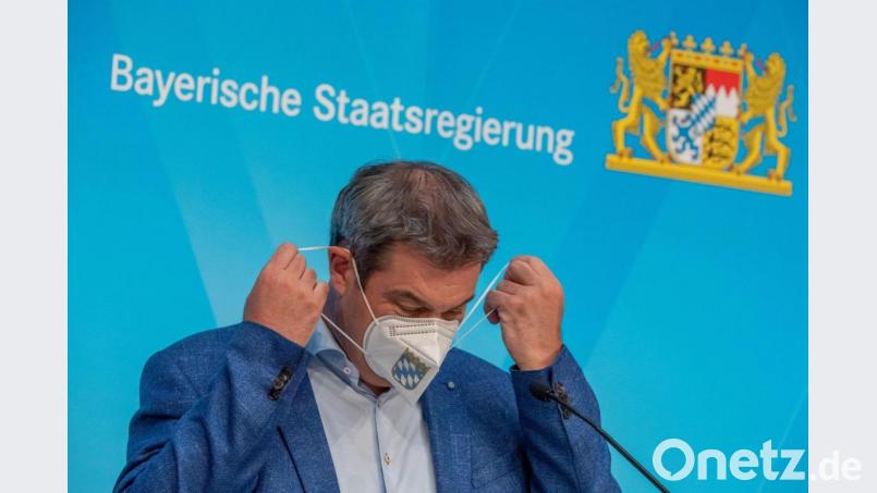 Markus Söder (CSU) nimmt an einer Pressekonferenz teil. Bild: Peter Kneffel/dpa