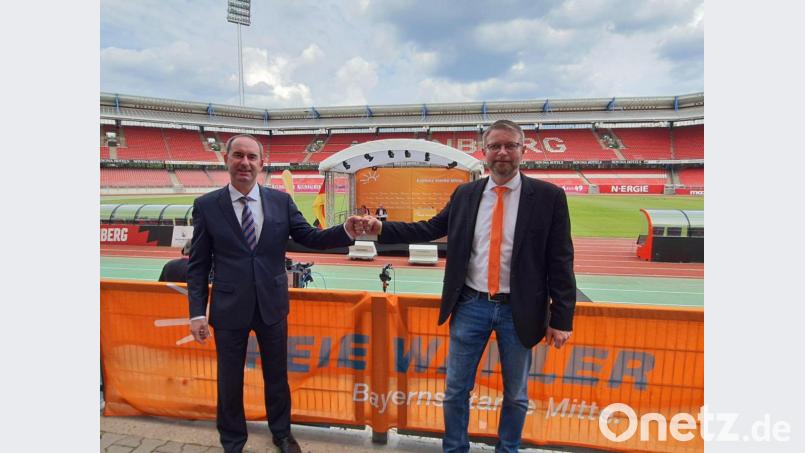 Hubert Aiwanger (links) und Hans Martin Grötsch Bild: Freie Wähler Bayern/exb