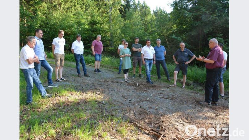 Bürgermeister Klaus Meyer (rechts) informierte den Marktrat über die anstehende Quellensanierung des Wasserschutzgebietes am Tillenberg. Bild: jr