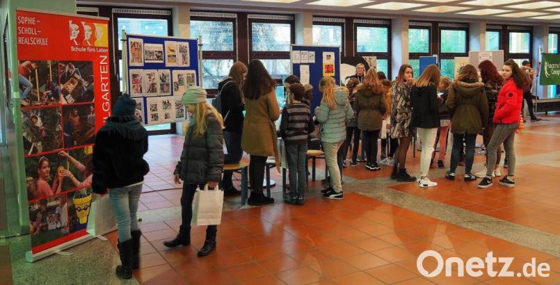 Bildungsarbeit an der Sophie-Scholl-Realschule am Tag der offenen Tür im vergangenen Jahr. Archivbild: Bühner