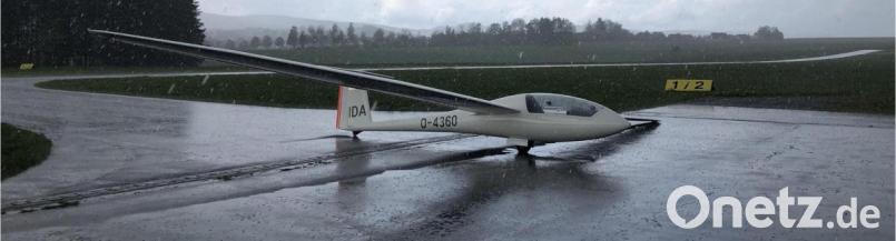 Der &quot;Discus B&quot; im Regen. Bild: gdö