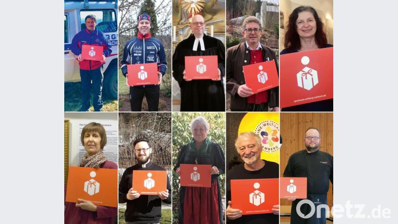 Über eine Spende der Sparkasse Amberg-Sulzbach freuten sich viele Vereine und Institutionen sowie ihre Vertreter. Bildmontage: Kathrin Schmidt/exb
