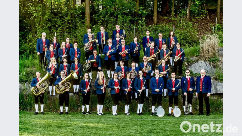 Das Orchester des Musikverein Freudenberg spielt bei der Sommerserenade im Amberger Maltesergarten. Bild: Lehnert/exb