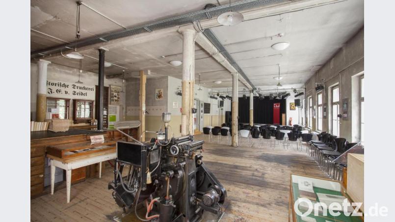 Der Seidel-Saal mit der historischen Druckerei gilt als Kleinod. Bild: Thilo Hierstetter
