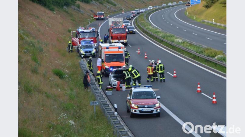 Bei einem Auffahrunfall auf der Autobahn A 6 wurden am Sonntagabend vier Personen leicht verletzt. Sie wurden alle in ein Klinikum eingeliefert. Bild: dob