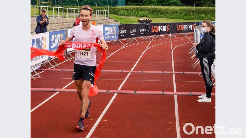 Maximilian Zeus gewann die achte Auflage des Sachsentrails. Bild: exb