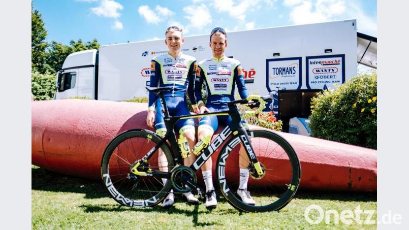 Die deutschen Radprofis Georg Zimmermann und Jonas Koch wollen bei der Tour de France so manches Ausrufezeichen setzen. Bild: Cube/exb