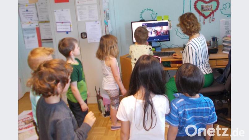 Virtuelle Meetings ersetzten während der Corona-Pandemie die Partnerschaftskontakte der Kindertagesstätten aus Speinshart und Teplá Bild: do