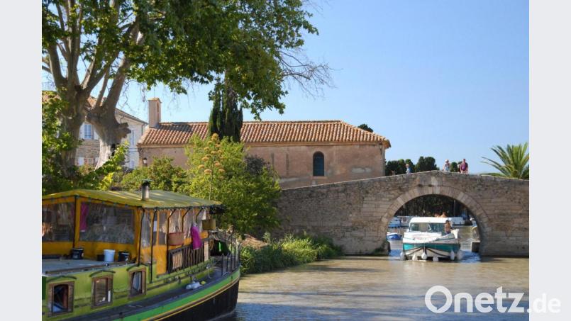 In Frankreich sind Hausboot-Fahrten auf dem Canal du Midi beliebt. Bild: Christian Röwekamp/dpa
